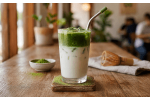 Iced Matcha Latte Rezept: kühl, cremig und so gemacht