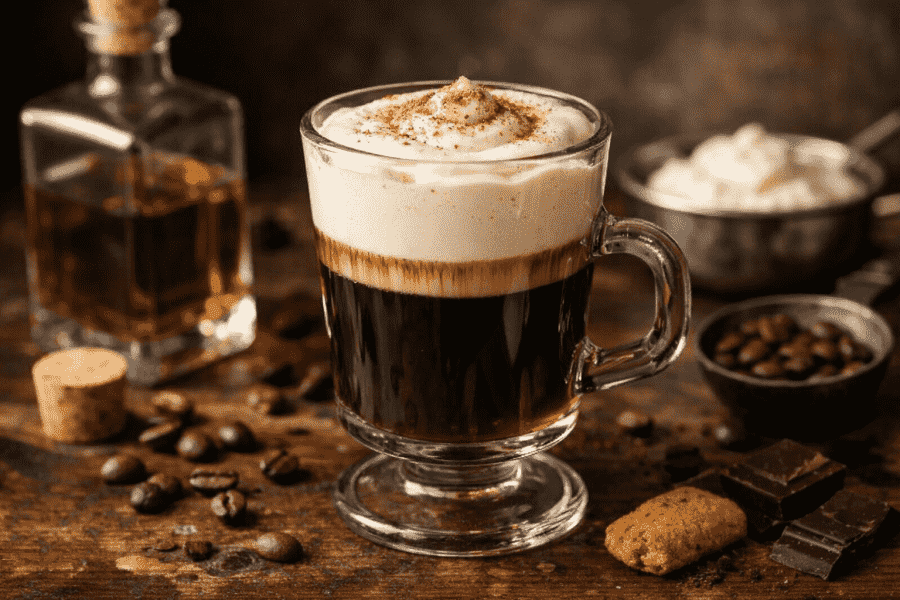 Kiss of Fire Kaffee Rezept: warmer Kaffeecocktail mit Pfiff