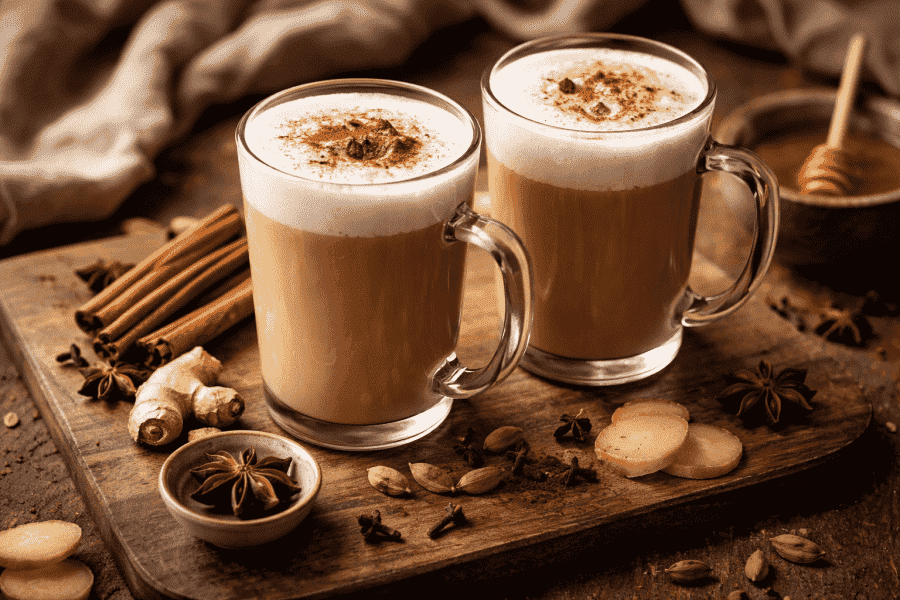 Chai Latte: selbst machen mit echten Gewürzen!