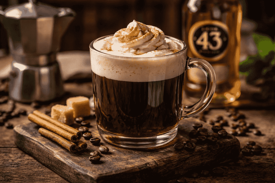 Kaffeelikör im spanischen Kaffee