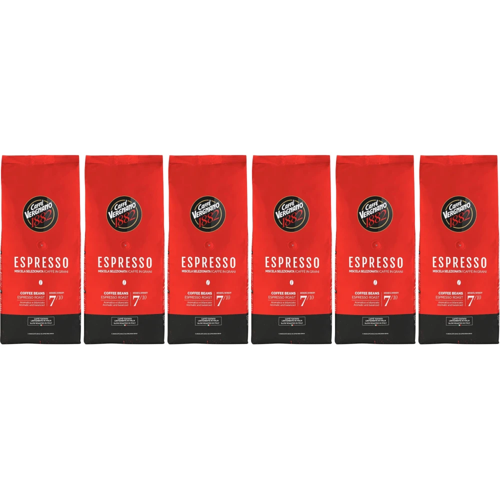 Caffè Vergnano 1882 Espresso - kaffeebohnen - 6 x 1 Kilo
