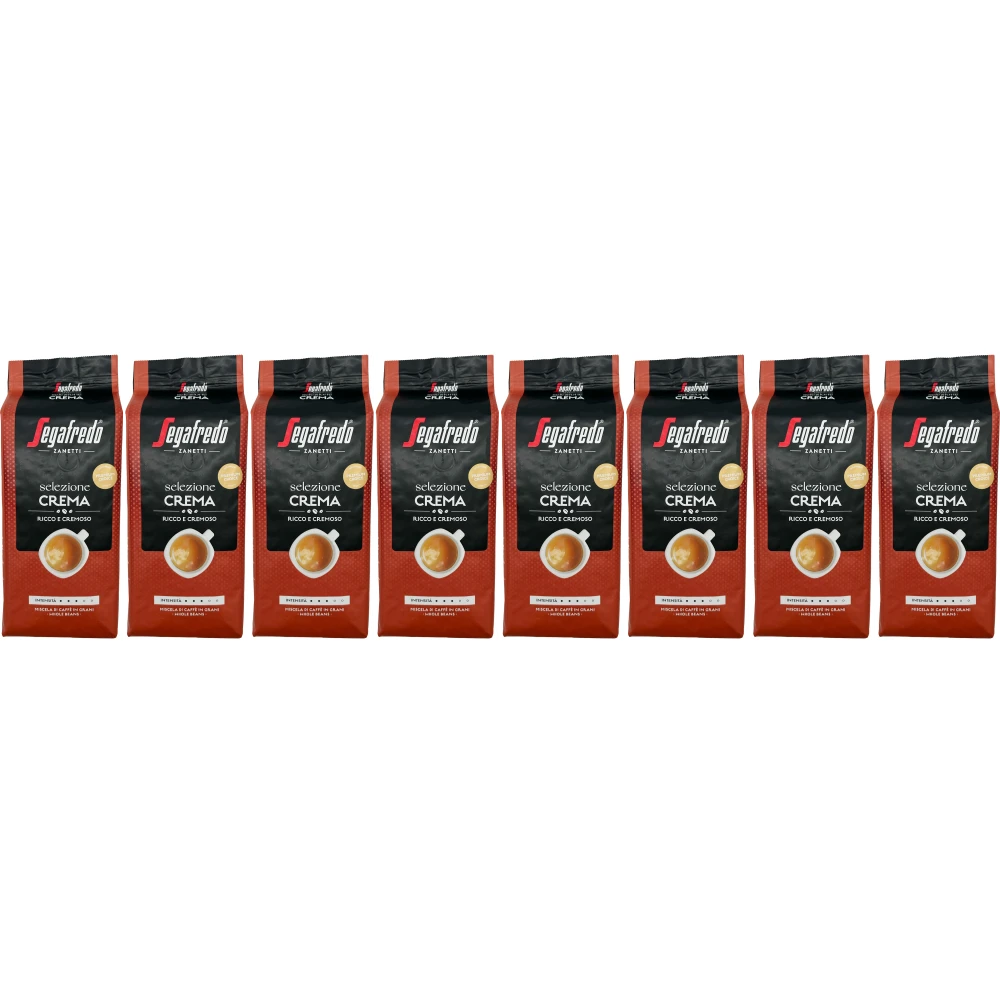 Segafredo Selezione Crema - Kaffeebohnen - 8 x 1 Kilo