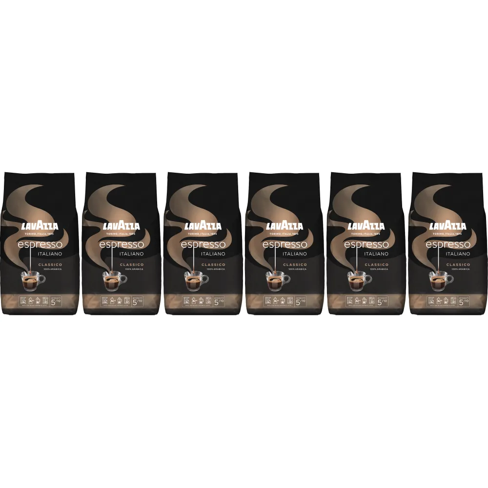 Lavazza Espresso Italiano - Kaffeebohnen - 6 x 1 Kilogramm