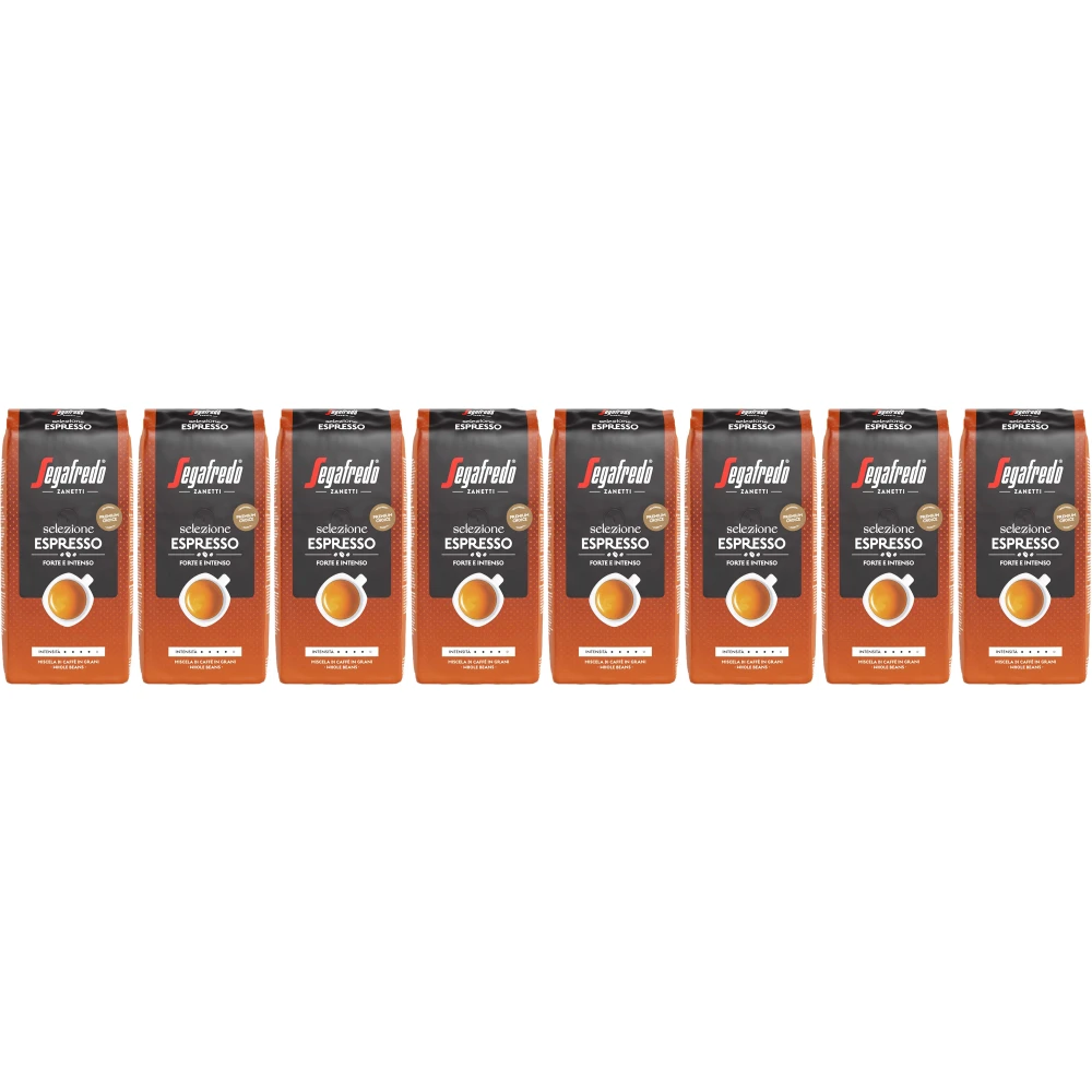 Segafredo Espresso Selezione - Kaffeebohnen - 8 x 1 kilo