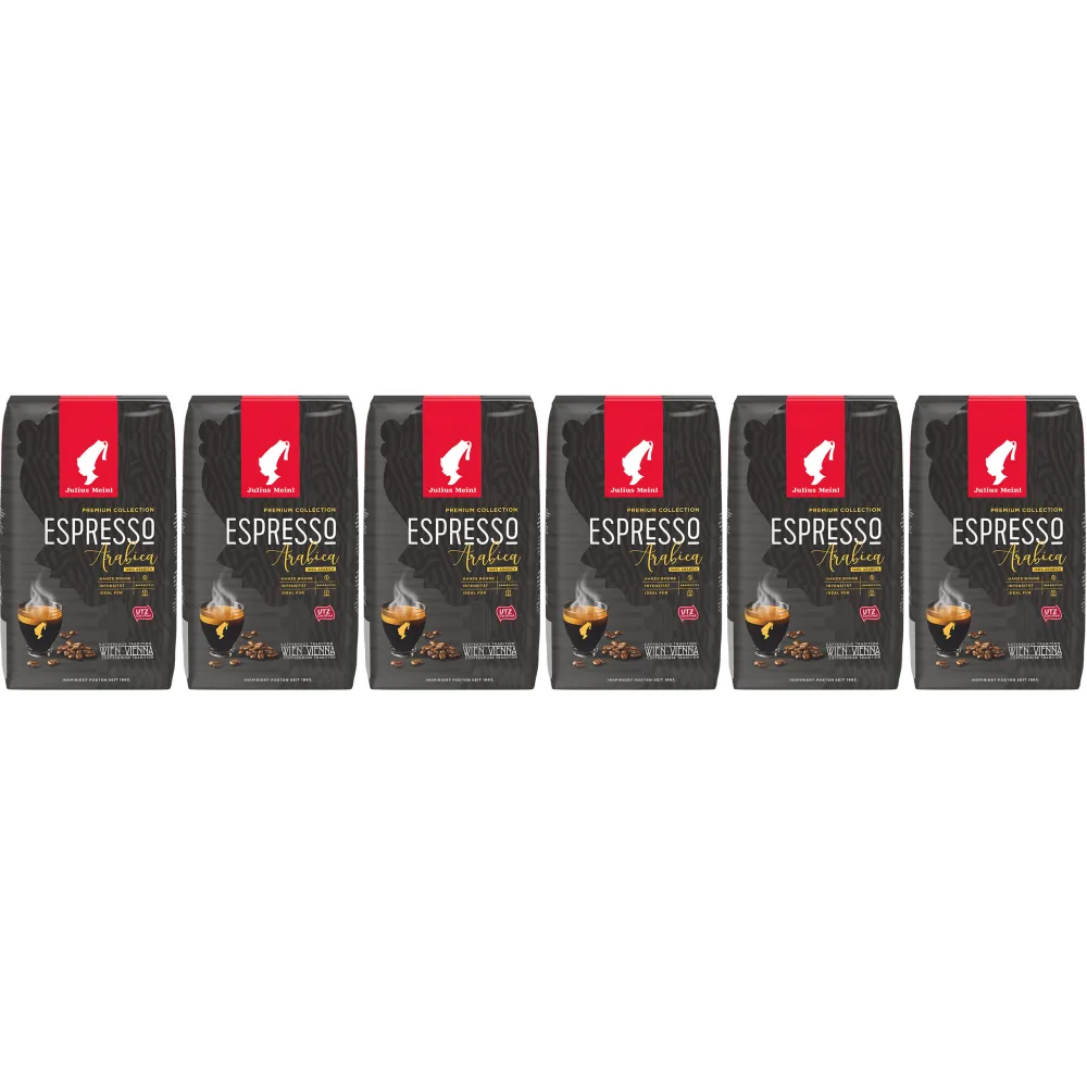 Julius Meinl Espresso Premium Collection - Kaffeebohnen - 6 x 1 Kilo