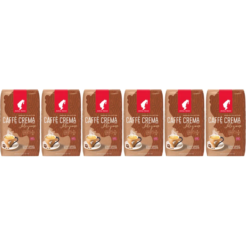 Julius Meinl Caffè Crema Premium Collection - Kaffeebohnen - 6 x 1 Kilo
