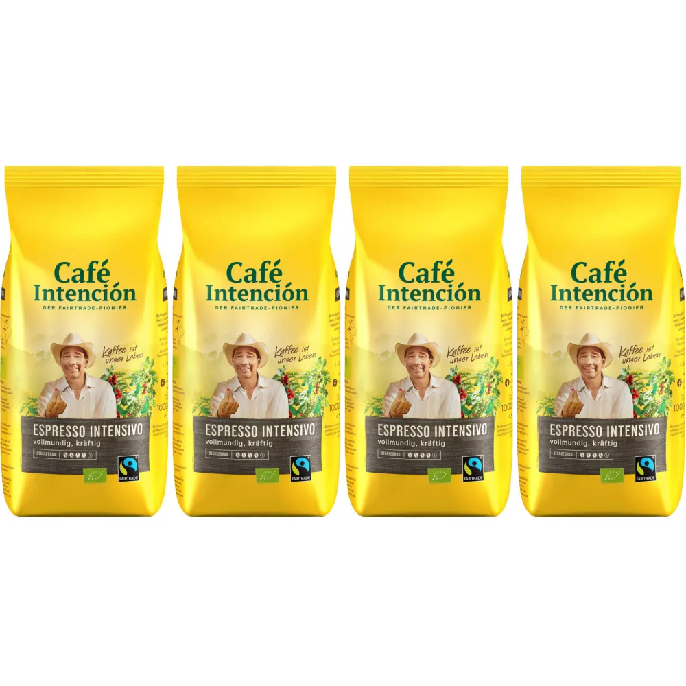 Café Intención Intensivo - Kaffeebohnen - 4 x 1 Kilo