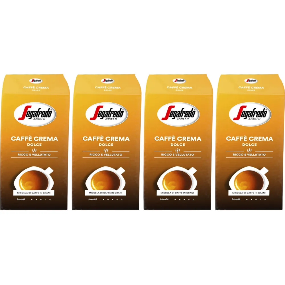 Segafredo Caffè Crema Dolce - Kaffeebohnen - 4 x 1 Kilo