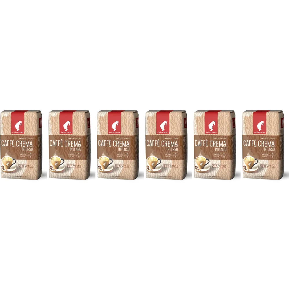 Julius Meinl Trend Collection Caffè Crema Intenso - Kaffeebohnen - 6 x 1 Kilo