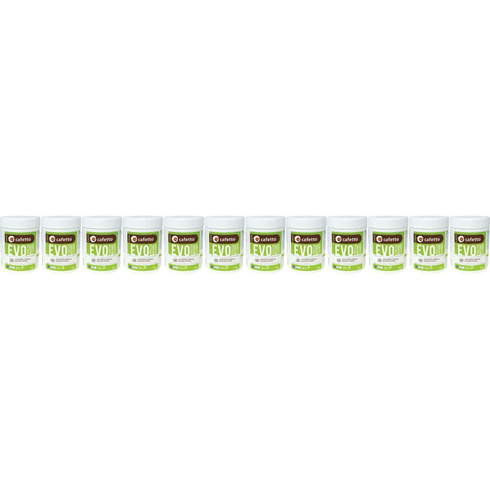Cafetto EVO® - Reinigungspulver für Kaffeemaschinen - 12 x 500 Gramm