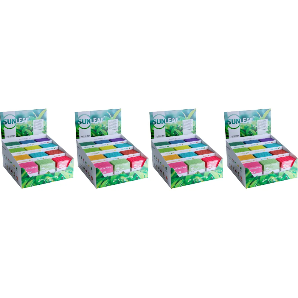 Sortimentsdisplay - Sunleaf - 4 x 12 x 10 Teebeutel