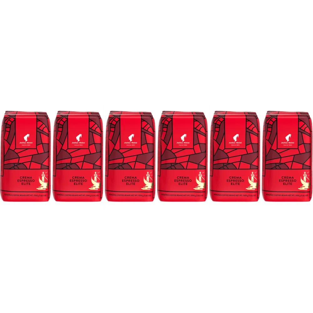 Julius Meinl Crema Espresso Elite Italian Line - Kaffeebohnen - 6 x 1 Kilo