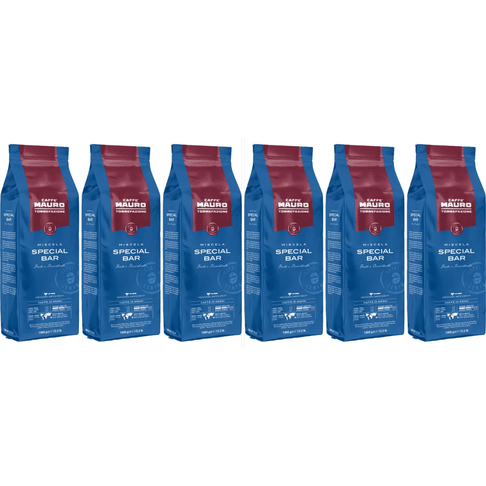 Caffè Mauro Special Bar - Kaffeebohnen - 6 x 1 Kilogramm
