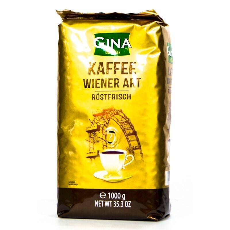 Gina Wiener Kaffee - kaffeebohnen - 6 x 1 kilo