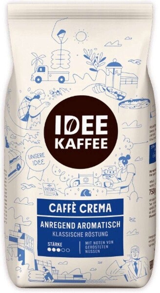 Idee Kaffee Caffè Crema - Kaffeebohnen - 750 Gramm