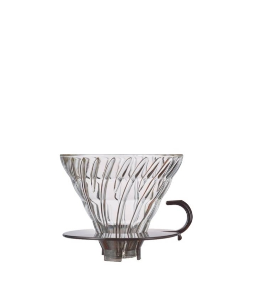 Hario V60 Tropfer - Glas schwarz Größe 02