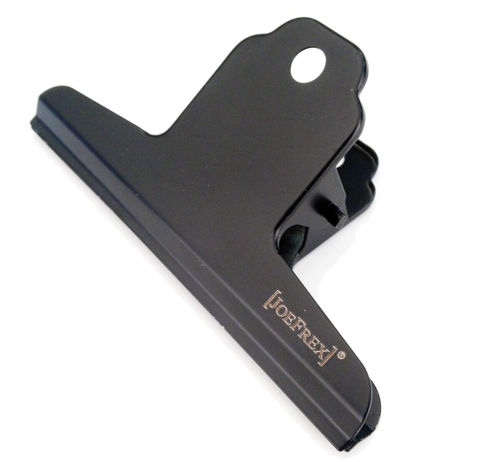 JoeFrex Kaffeebeutelverschließer - schwarzer Kaffeeclip - 1 Stück