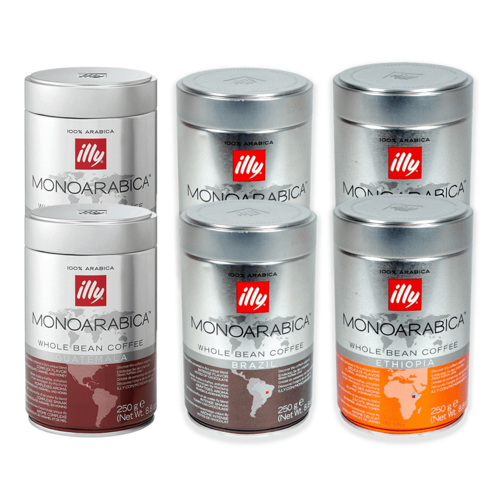 illy Monoarabica Probierpaket - Kaffeebohnen - 6 x 250g