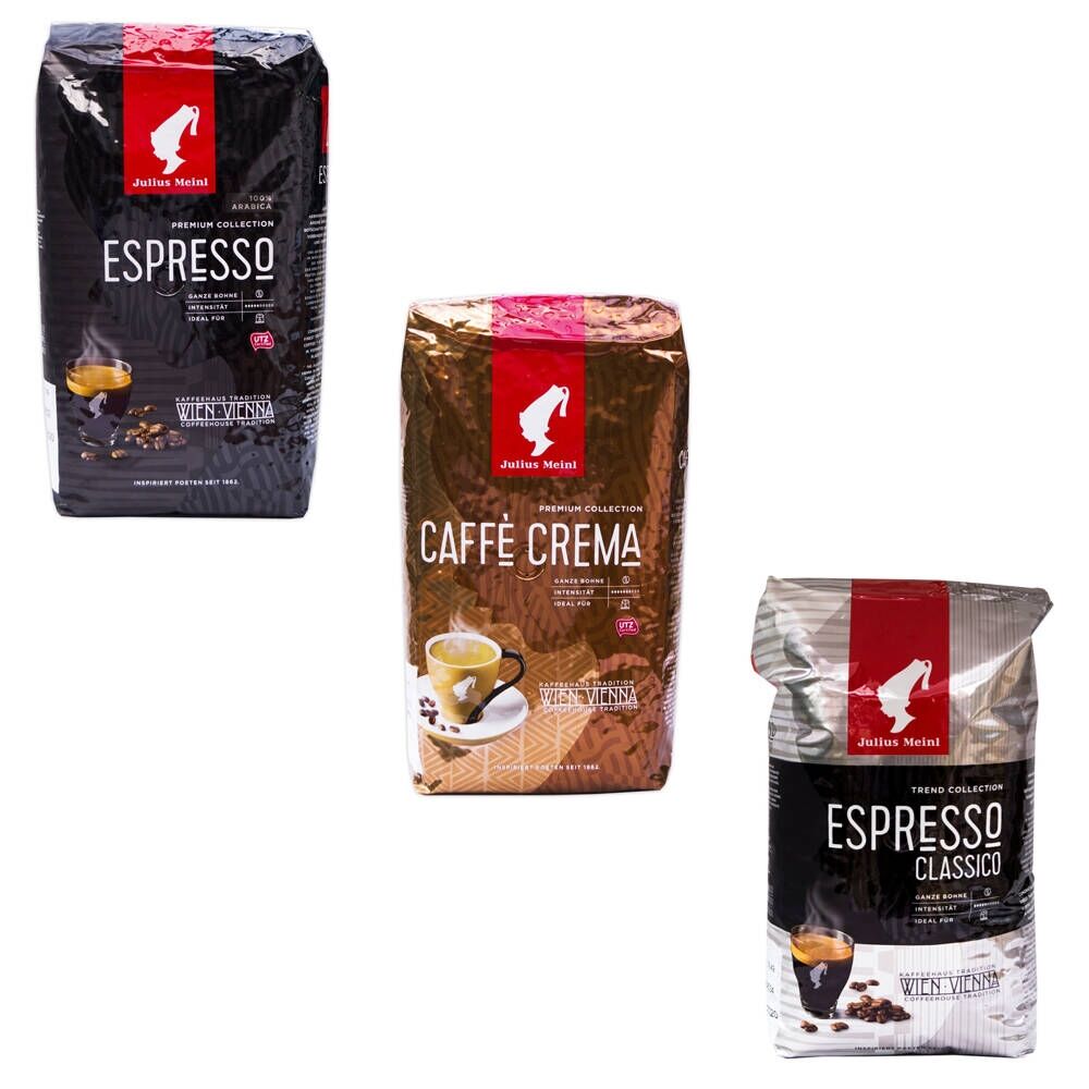 Julius Meinl Kaffeebohnen Probierpaket 3 x 1 Kilo