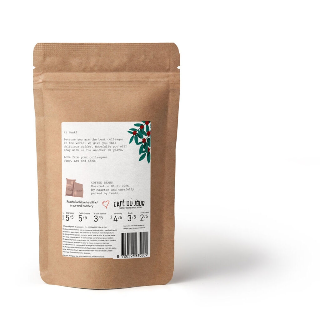 Kaffeebeutel mit Ihrem eigenen Etikett