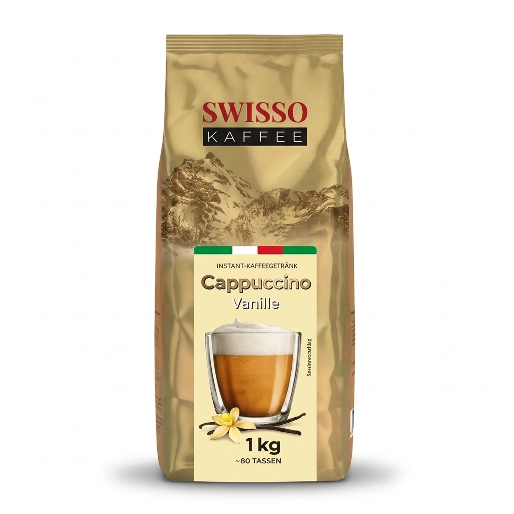 Swisso Kaffee Cappuccino Vanille - Instant-Cappuccino - 1 Kilo