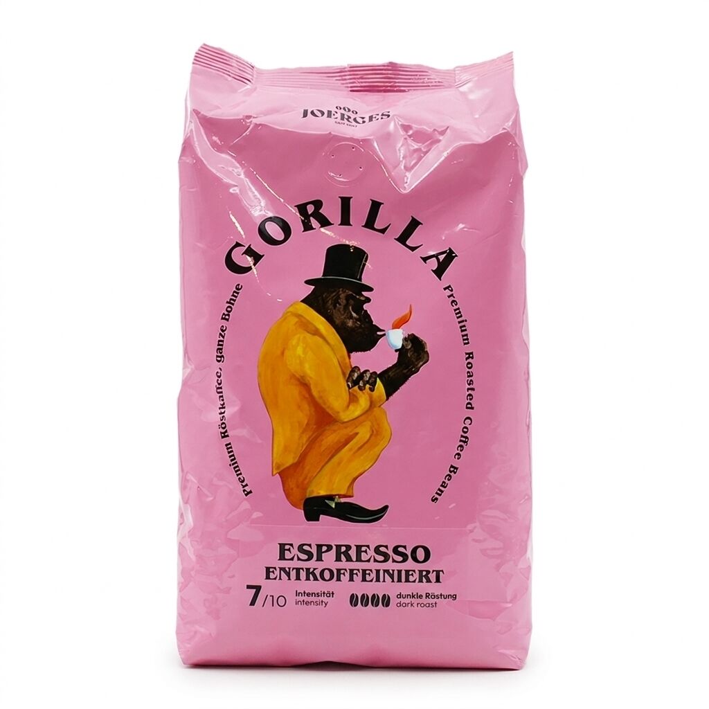 Gorilla Espresso entkoffeiniert - Kaffeebohnen - 1 Kilo