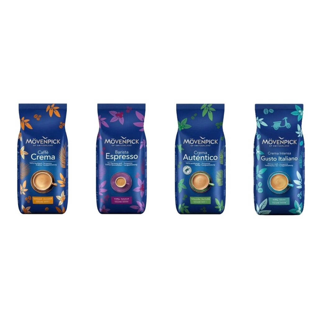 Mövenpick Probierpaket – Kaffeebohnen – 4 x 1 Kilo