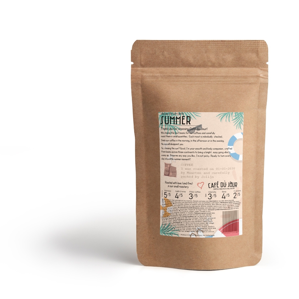 Café du Jour Sommerkaffee - frische Kaffeebohnen