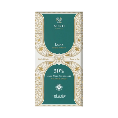 Kurzes Haltbarkeitsdatum: Auro - Luna - 50% dunkle Milchschokolade
