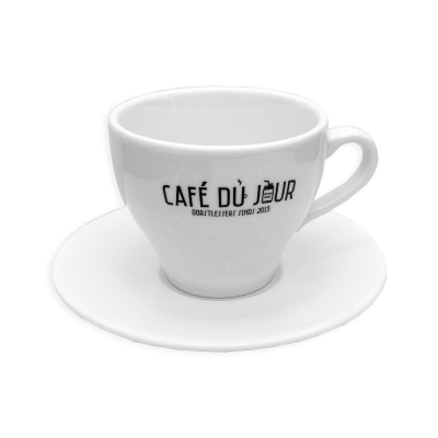 Café du Jour Cappuccinotasse und Untertasse