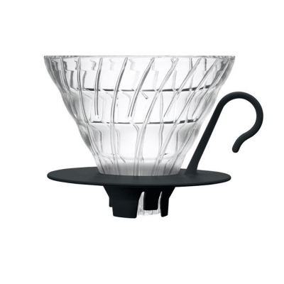 Hario V60 Tropfer - Glas schwarz - Größe 02