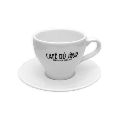 Café du Jour Kaffeetasse und Untertasse