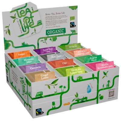 Sortiertes Display - Bio & Fairtrade - Tee des Lebens - 120 Teebeutel