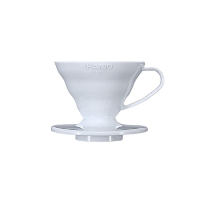 Hario V60 Tropfer - Kunststoff weiß - Größe 01