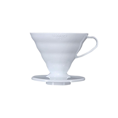 Hario V60 Tropfer - Kunststoff weiß - Größe 02