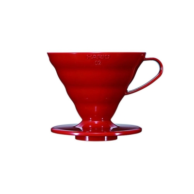 Hario V60 Tropfer - Kunststoff rot - Größe 02