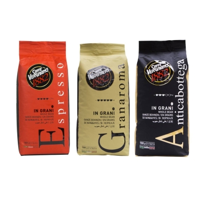 Caffè Vergnano 1882 Probierpaket - Kaffeebohnen - 3 x 1 Kilo