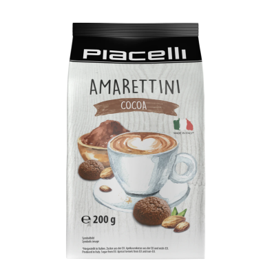 Amarettini Kakao - Italienische Makronen - 200 Gramm