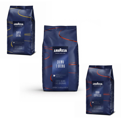 Lavazza Blue line Probierpackung- kaffeebohnen - 3 x 1 kilo