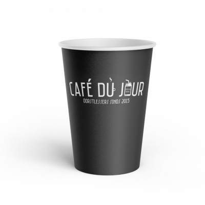 Kaffeetassen aus Pappe "Café du Jour"- 180cc/7oz - 2500 Stück