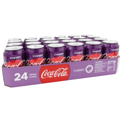 Coca Cola Kirsche 330 ml. / Tablett 24 Dosen