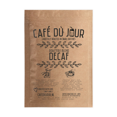 Café du Jour Single Serve Drip Coffee - Roasters Blend DECAF - Filterkaffee für unterwegs!