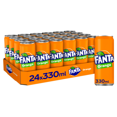 Fanta Orange 330 ml. / Tablett 24 Dosen (HR / Sleek Can)