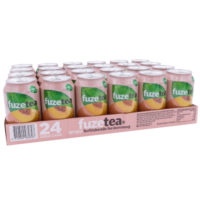 Fuze Tea Pfirsich Schwarztee 330 ml. / Tablett 24 Dosen