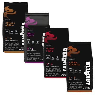 Lavazza Expert (Vending) Probierpaket - Kaffeebohnen - 4 x 1 Kilo 