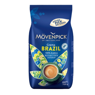 Mövenpick - Kaffee des Jahres - Crema Brazil - Kaffeebohnen - 750g