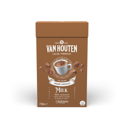 Van Houten Gemahlene Vollmilchschokolade - Milch - 750 Gramm