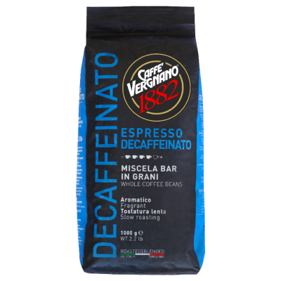 Caffè Vergnano 1882 Espresso Decaffeinato - Kaffeebohnen - 1 Kilo