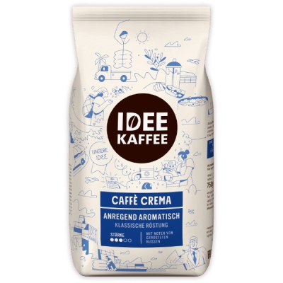 Idee Kaffee Caffè Crema - Kaffeebohnen - 750 Gramm