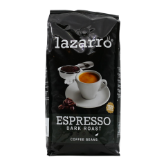 Lazarro Espresso dunkel geröstet - Kaffeebohnen - 1 Kilo